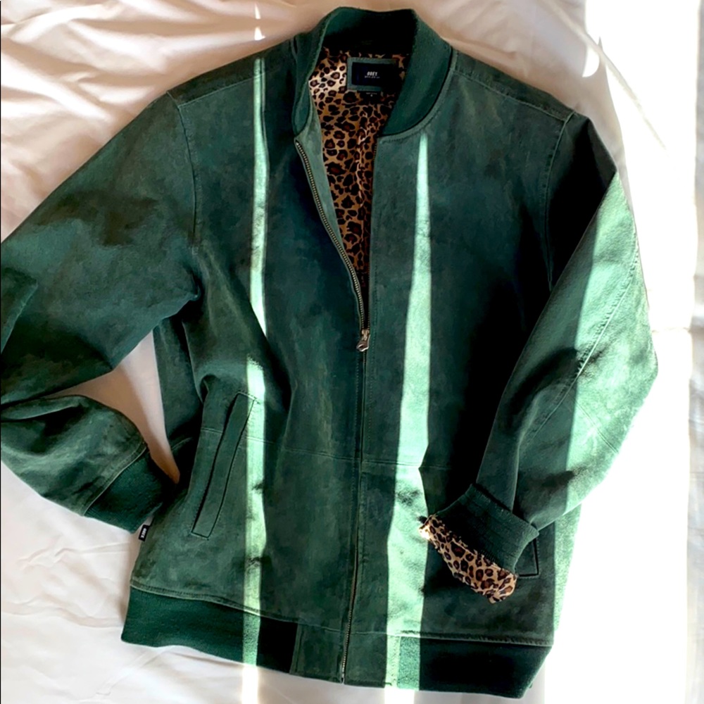 OBEY SUEDE LEATHER JACKET